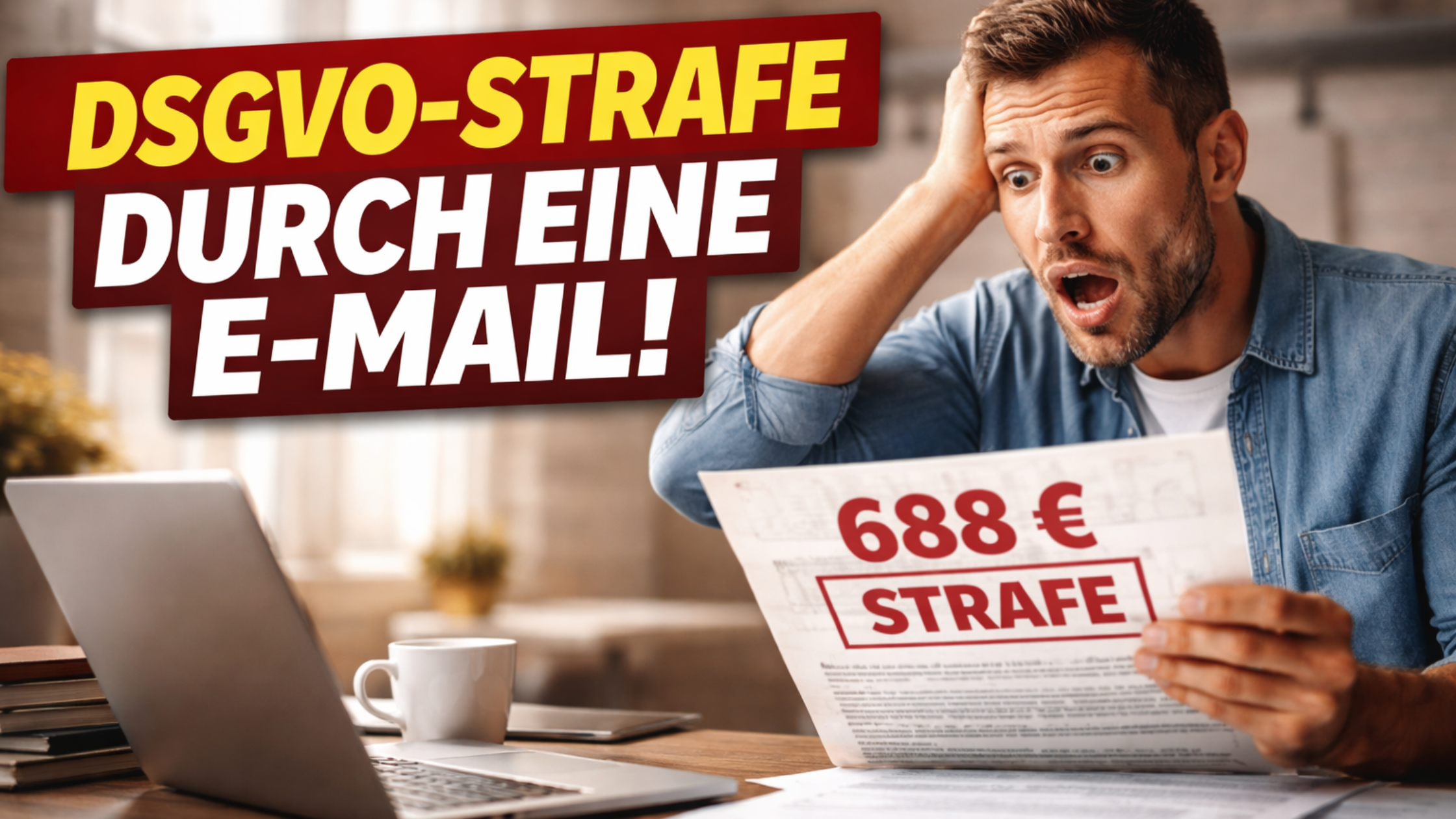 Mehr über den Artikel erfahren DSGVO Strafe durch eine einzige E-Mail: So schnell kann es dich treffen