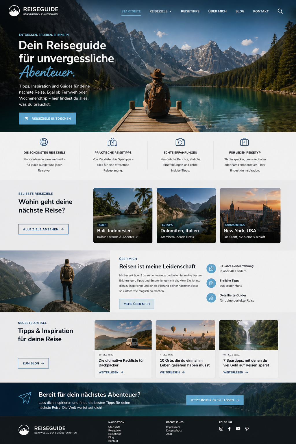 Beispiel einer professionellen Webseite